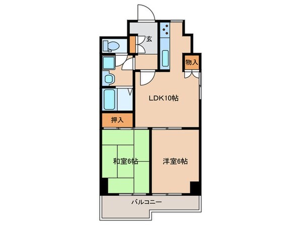 サンパーク一宮（304）の物件間取画像